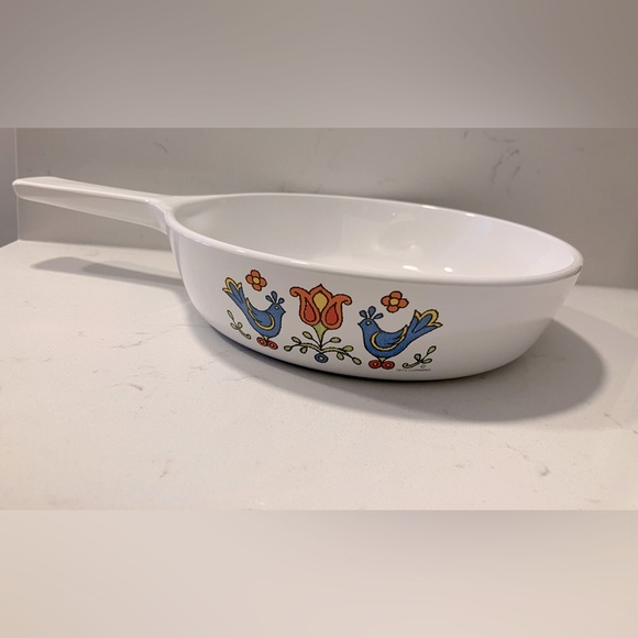 Vintage 1975 CorningWare Country Festival Skillet – 6.5" (P-83-B) – USA Made 🍳 - Picture 1 of 7
